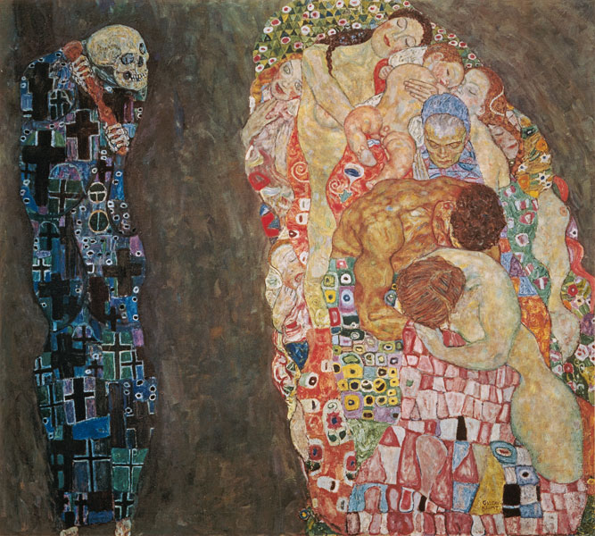 Tod und Leben Vollendet von Gustav Klimt
