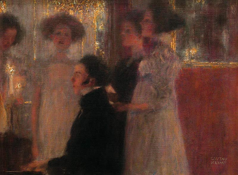 Schubert am Klavier I von Gustav Klimt