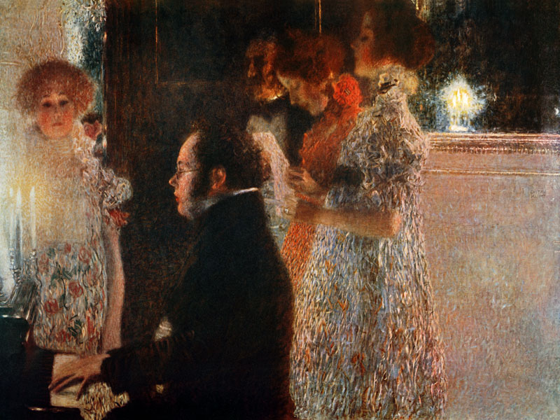 Schubert am Klavier von Gustav Klimt