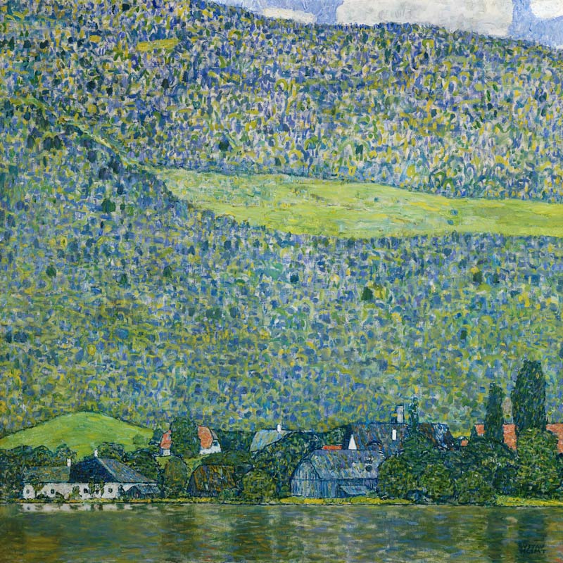 Unterach am Attersee von Gustav Klimt