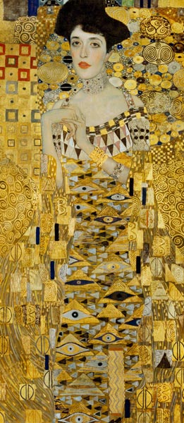 Bildnis Adele-Bloch-Bauer (Detail) von Gustav Klimt