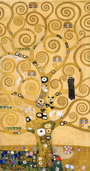 Der Lebensbaum Mittelteil von Gustav Klimt