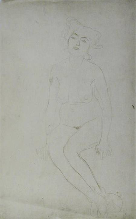 Nude Woman Seated von Gustav Klimt
