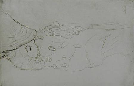 Sleeping Nude von Gustav Klimt