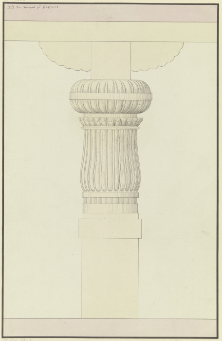Indische Säule und Architrav von Gustav Rügemer