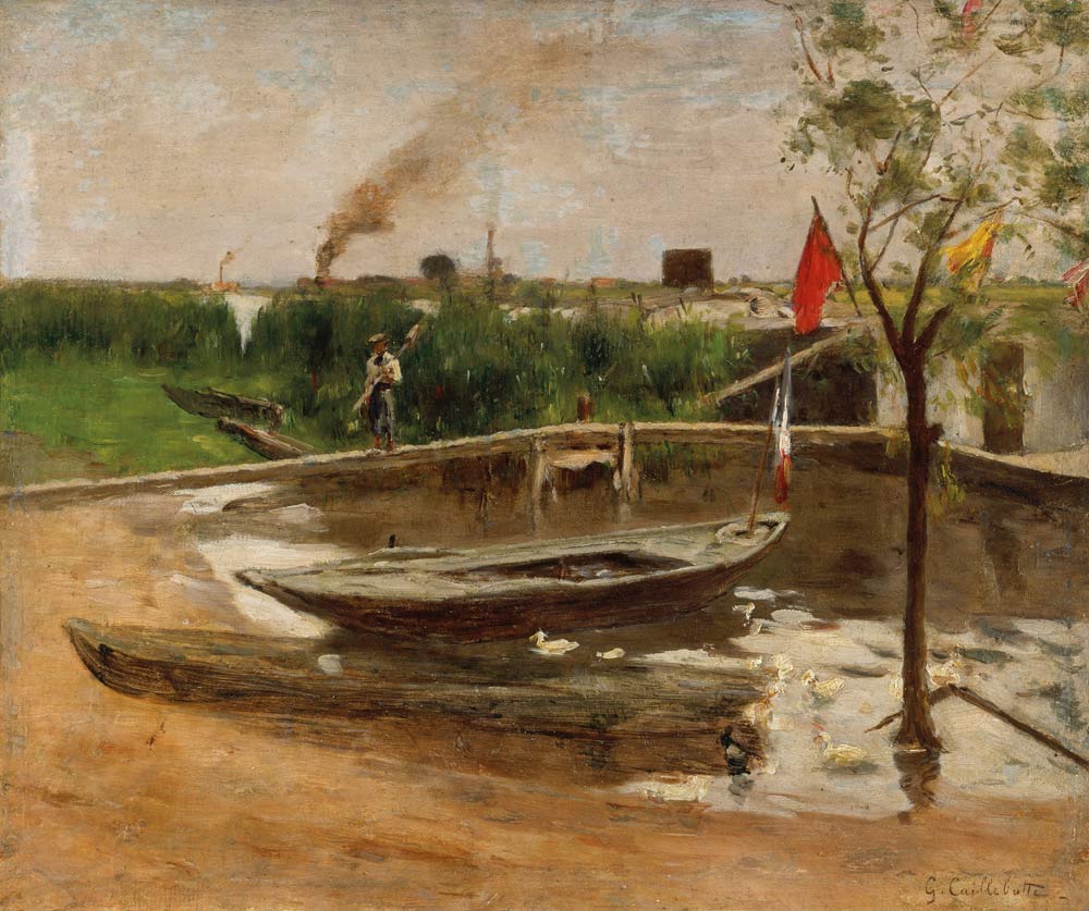 Bootshafen an der Seine von Gustave Caillebotte