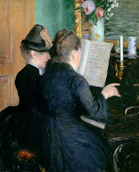 Die Klavierstunde von Gustave Caillebotte