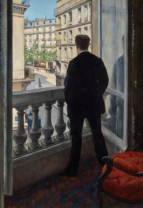 Mann am Fenster. 1875 von Gustave Caillebotte