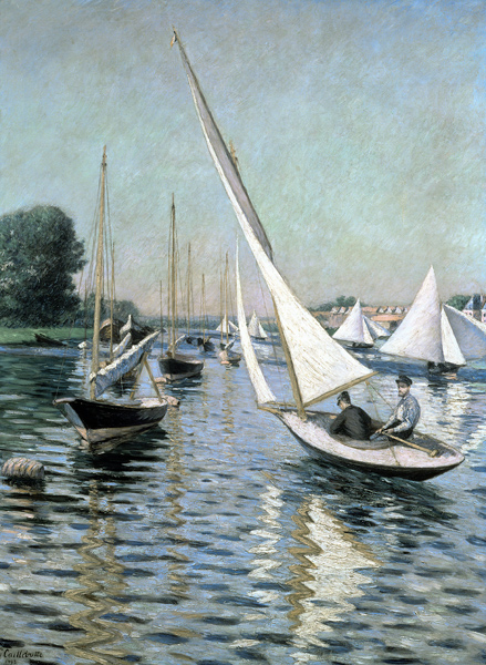 Regatta at Argenteuil von Gustave Caillebotte