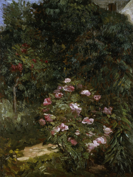 Blumengebüsch von Gustave Caillebotte