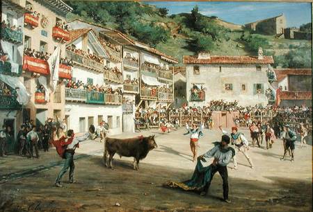 Training Fight in Biscay von Gustave Colin