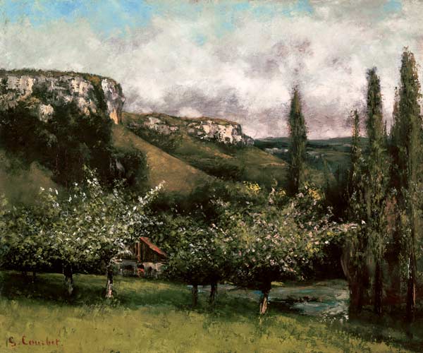 Apfelbaumgarten von Gustave Courbet
