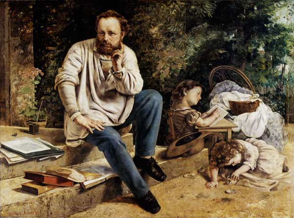 Portrait de Pierre Joseph Proudhon von Gustave Courbet