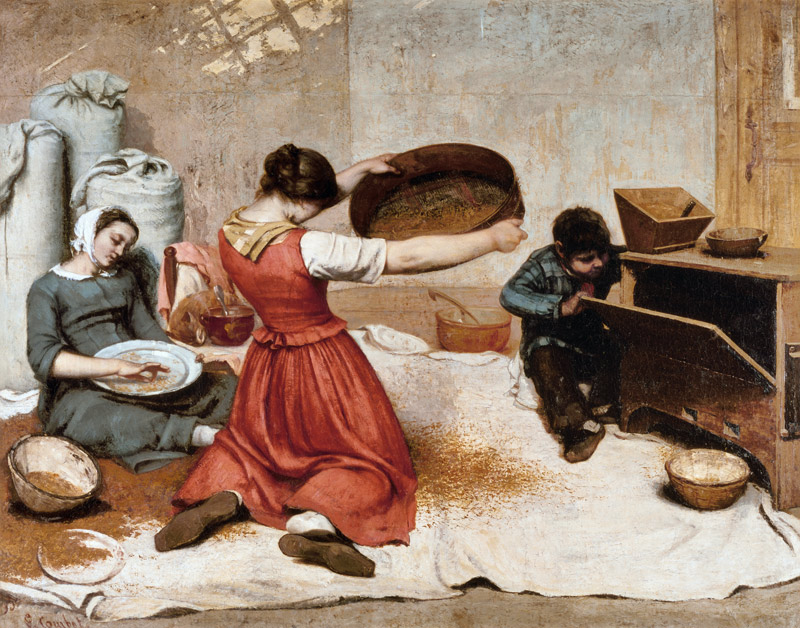 Kornsieberinnen von Gustave Courbet