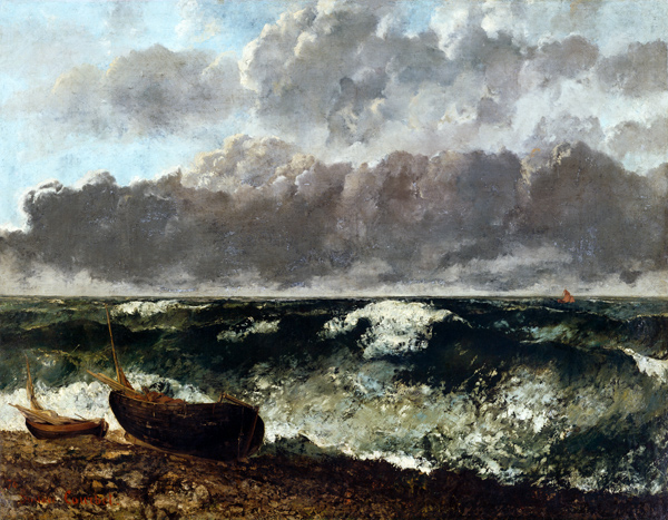 La mer orageuse (La vague) von Gustave Courbet