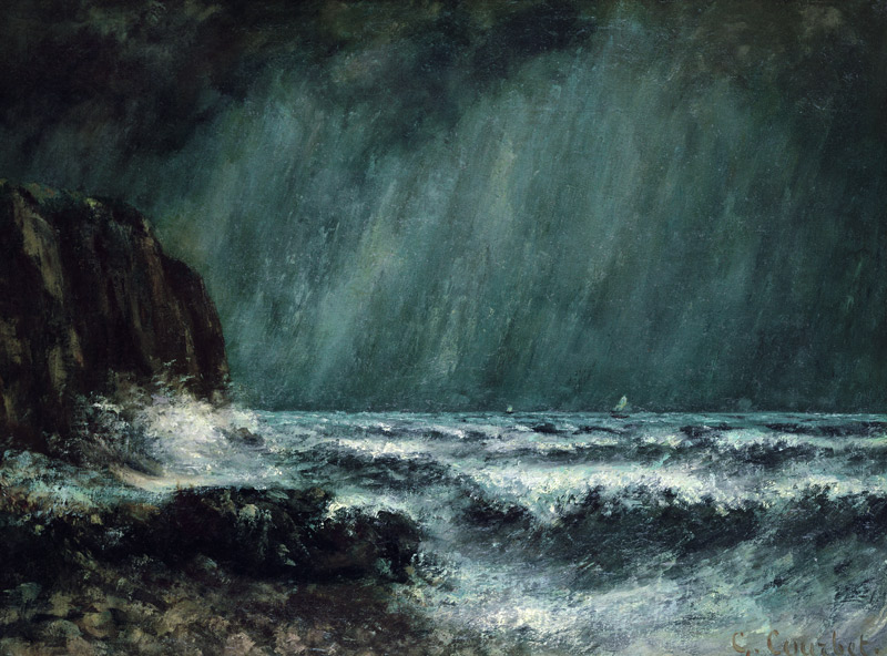 Storm at Sea von Gustave Courbet