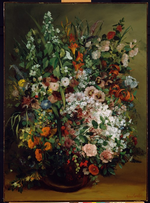 Blumenstrauß in einer Vase von Gustave Courbet
