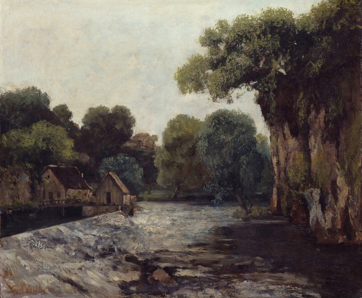 Das Mühlwehr von Gustave Courbet