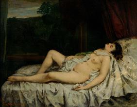 Die schlafende Nackte 1858