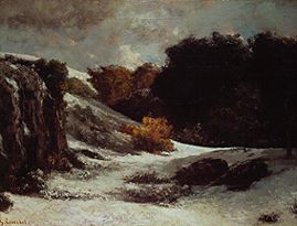 Herbstschnee von Gustave Courbet