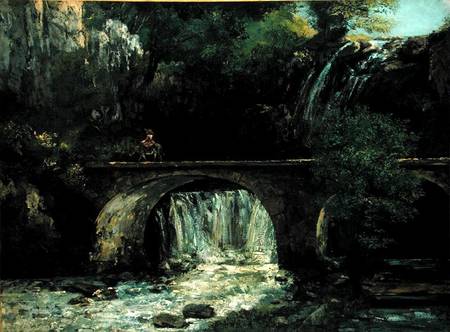 Landscape with bridge von Gustave Courbet