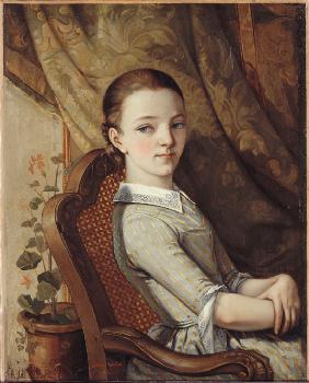 Porträt von Juliette Courbet 1844