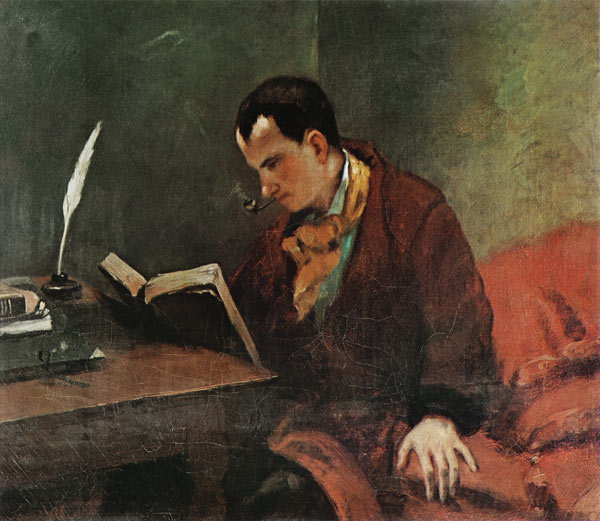 Bildnis Baudelaires von Gustave Courbet