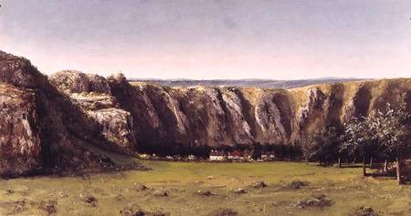 Rocky landscape near Flagey von Gustave Courbet