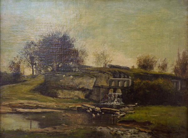 Schleuse im Tal von Optevoz von Gustave Courbet