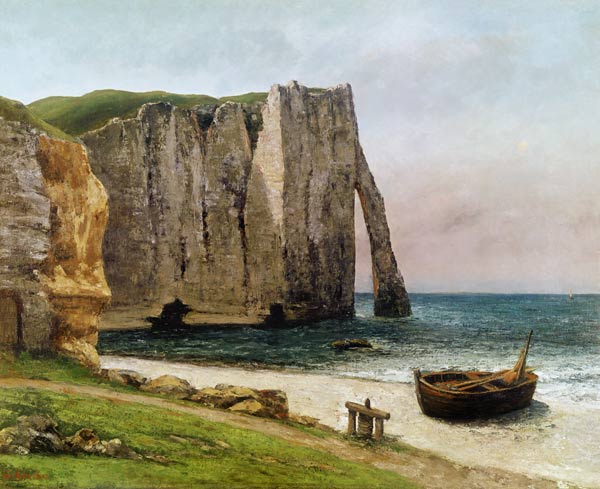The Cliffs at Etretat von Gustave Courbet