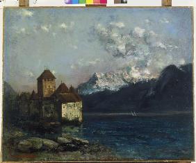 Das Chateau de Chillon am Genfer See
