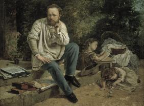 G.Courbet,  Proudhon u. seine Kinder