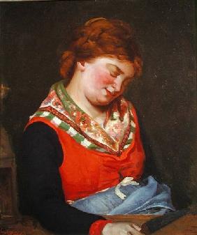 Peasant Woman Sleeping 1853