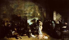 The Studio of the Painter, a Real Allegory 1855