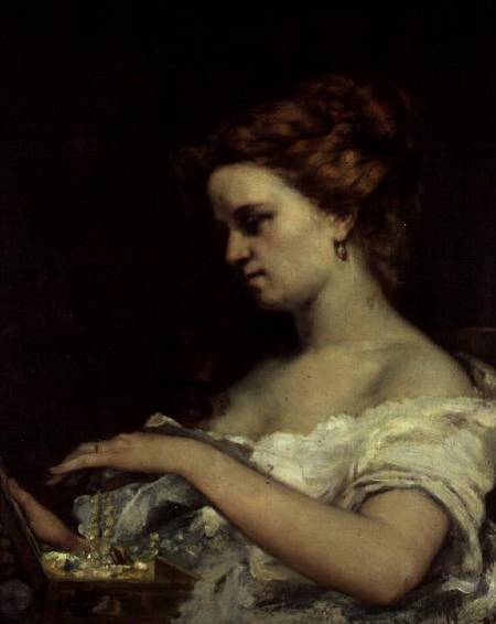 A Woman with Jewellery von Gustave Courbet