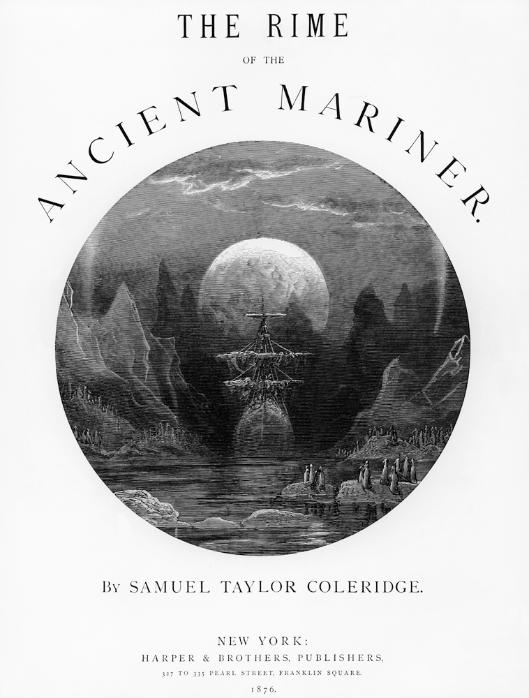 Title page from ''The Rime of the Ancient Mariner'' S.T. Coleridge,S.T. Coleridge, publishedHarper & von Gustave Doré