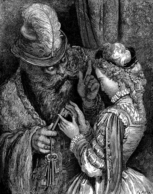 Buchillustration zu "Les contes" von Charles Perrault von Gustave Doré