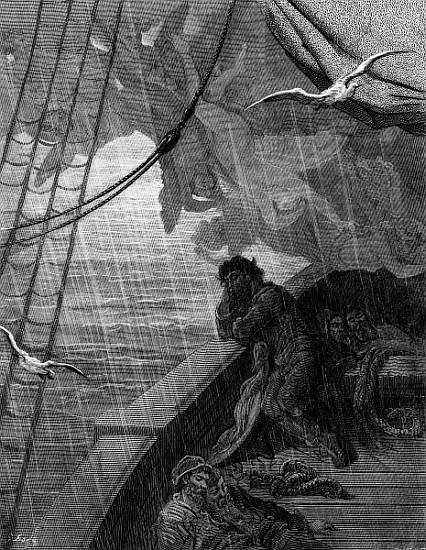 The rain begins to fall, scene from ''The Rime of the Ancient Mariner'' S.T. Coleridge,S.T. Coleridg von Gustave Doré