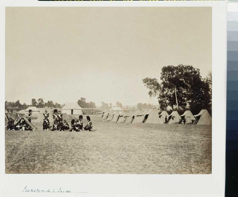 Manöver in Châlons-sur-Marne: 'Grenadiers de la Garde' von Gustave Le Gray