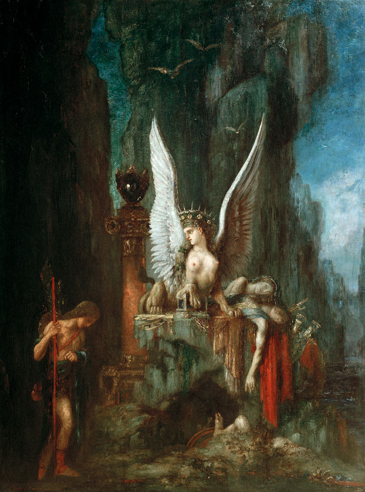 Oedipe voyageur von Gustave Moreau