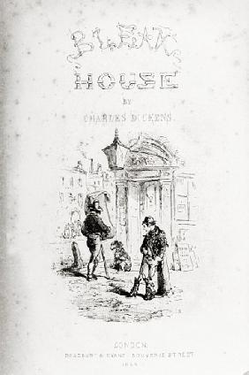 Title page of ''Bleak House'' Charles Dickens (1812-70) published by  1853