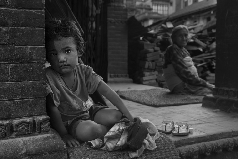 Kleines nepalesisches Mädchen von Haitham AL Farsi