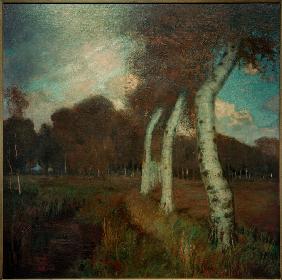 Birken im Herbst 1895