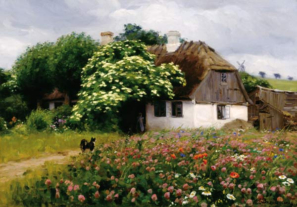 Blumenwiese am Hof von Hans Andersen Brendekilde