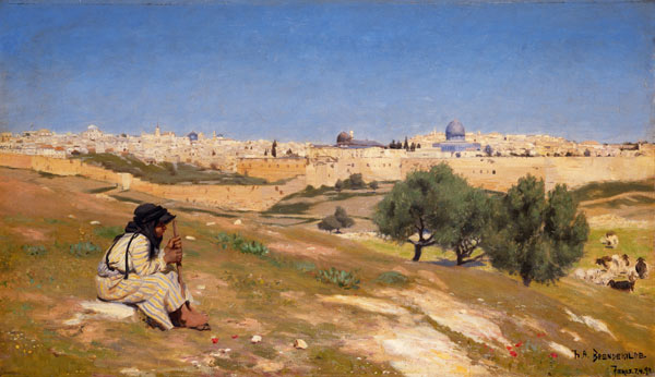Jerusalem von Südosten aus. von Hans Andersen Brendekilde