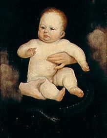 Kopie des Christuskindes aus der sogenannten Solothurner Madonna von von Hans Bock d.Ä.