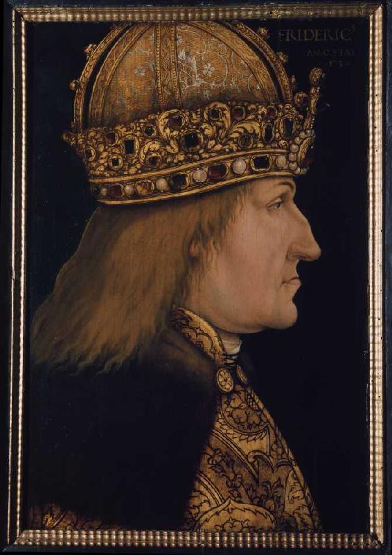 Kaiser Friedrich III.(1415-1493) von Hans Burgkmair d. Ä.