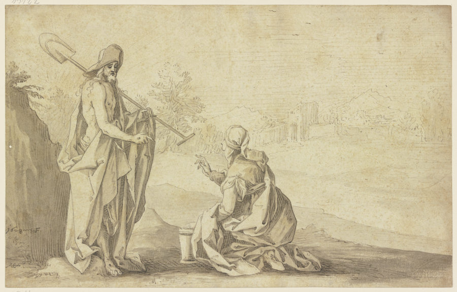 Christus als Gärtner erscheint der Magdalena von Hans Friedrich Schrorer