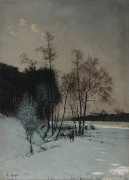 A Winter View In Posen Hans Hampke Als Kunstdruck Oder Handgemaltes Gemalde