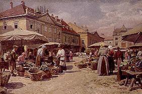 Markttag in einer altösterreichischen Kleinstadt.